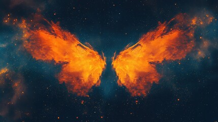 Poster - Butterfly Nebula, where its symmetrical wings of gas and dust create one of the most beautiful cosmic structures.