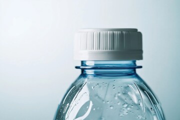 Poster - A close-up shot of a bottled water, suitable for use in advertising or promotional materials