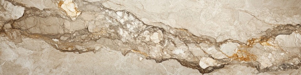 Poster - A detailed view of a worn stone wall with visible cracks and erosion