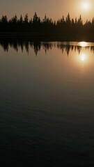Poster - Twilight Lake Contemplation