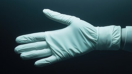 Poster - surgical glove with an anti-bacterial self-cleaning surface.