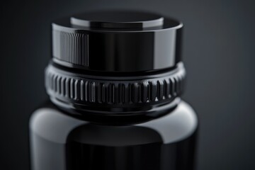 Poster - A close-up shot of a camera lens on a table, ideal for use in photography-related concepts or as a symbol