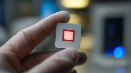 Poster - virus-detection patch that alerts users to potential infections before symptoms start.