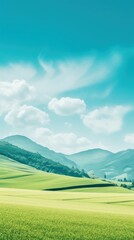 Wall Mural - Summer wallpaper landscape outdoors horizon.