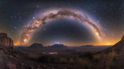 Wall Mural - southern cross constellation, framed against the glow of the milky way, creating a celestial tapestr