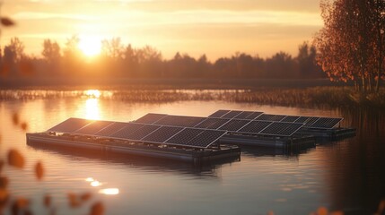 Poster - AI-controlled floating solar farm that adjusts to optimize sunlight capture