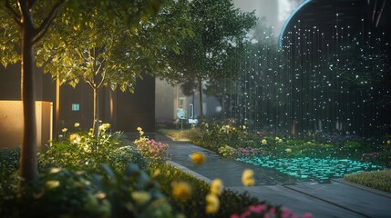Poster - AI-assisted irrigation system that dynamically adjusts water distribution based on plant needs