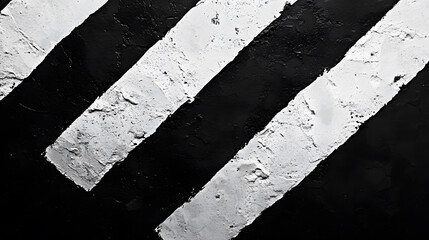 Poster - Monochrome artistic shot of black and white stripes urban setting abstract photography minimalist environment close-up viewpoint