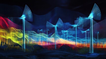 Poster - AI-driven wind farm predicting optimal wind patterns for power generation