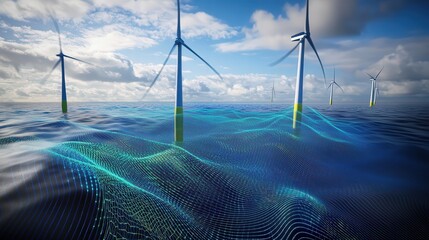 Poster - AI-driven wind farm predicting optimal wind patterns for power generation