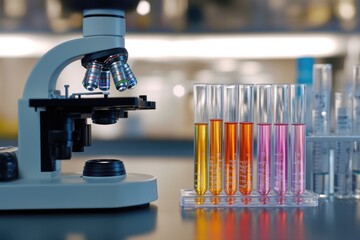 Poster - Scientific equipment on a table