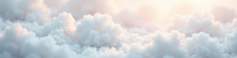 Canvas Print - softly falling mist on the white delicate cotton texture, airy, wet