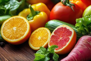 Sticker - Fresh produce arrangement on a table