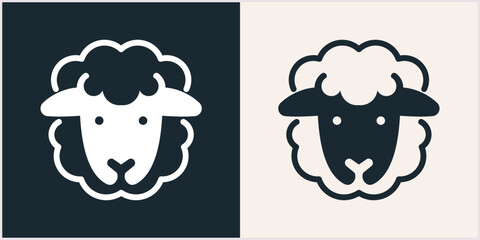 Animal Head, Animal Flat Icon Logo Illustration. Animal Icon