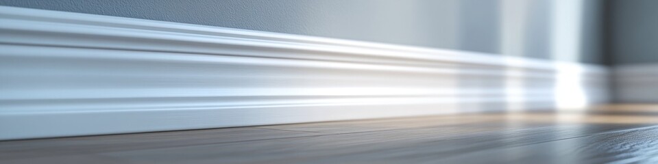 Aufkleber - Close up shot of a wooden floor in a room, suitable for interior design or architecture photoshoots