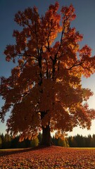 Poster - Majestic Autumn Tree