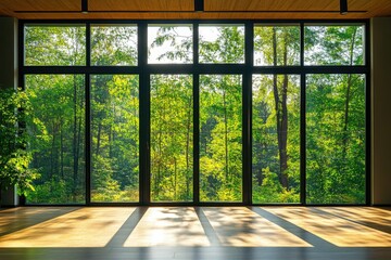 Poster - Large office space filled with natural light, perfect for work or presentation