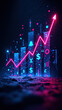 © Tameem - Dynamic digital illustration representing financial success with a growing chart and money symbols.