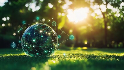 Poster - Global Network Connects Ecosystems Sustainably in a Lush Green Environment