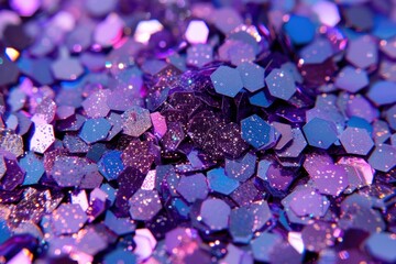 Wall Mural - Purple glitter backgrounds vibrant color.