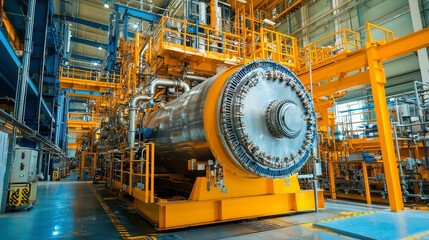 Poster - Boilermaker Craftsmanship in Manufacturing, skilled professionals assembling, maintaining, and repairing boilers and pressure vessels in dynamic industrial environments