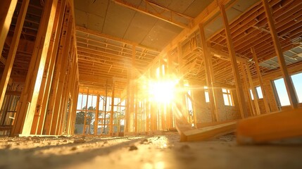 Poster - Carpenter at Work in Construction, skilled artisan constructing frameworks, ensuring structural integrity, collaborating on diverse projects, shaping durable environments.