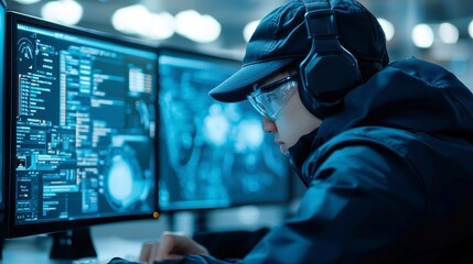 Poster - CNC Operator in Manufacturing, skilled in programming machines, ensuring precision cutting, maintaining production efficiency, enhancing workflow in a dynamic environment