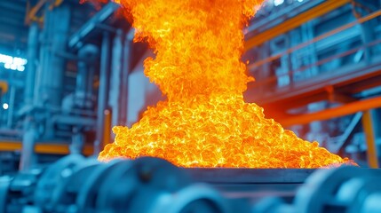 Poster - Furnace Technician in Metal Refining, skilled in high-temperature operations, focused on optimizing efficiency, adhering to safety protocols, and ensuring operational excellence