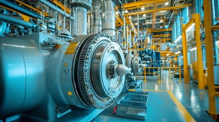 Poster - Power Plant Operator overseeing energy production, monitoring generator performance, regulating output levels, ensuring stability of the power grid, vital role in energy management