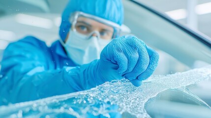 Poster - Windshield Repair Specialist in Auto Glass Services, expertly addressing cracks, replacing windshields, and enhancing driver visibility for safer journeys.