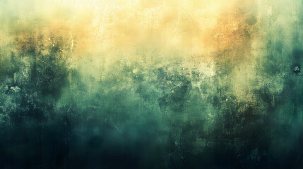 Fototapete - A soft, abstract background featuring shades of green and yellow, creating a dreamy, textured atmosphere