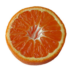 Poster - Fresh orange slice with vibrant color and juicy texture, perfect for healthy snacks or beverages. Enjoy refreshing taste and nutritional benefits of citrus fruit
