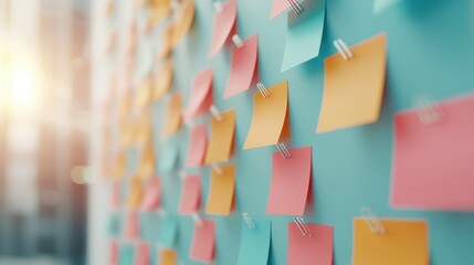 Poster - colorful flyers attached to a bulletin board, advertising local events like workshops, art exhibitio