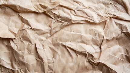 Leinwandbilder - Textured creased beige paper background offering a natural and organic appearance : Generative AI