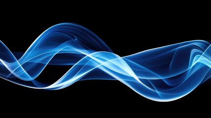 Poster - Dark smoke slowly spiraling, creating beautiful patterns with plenty of space to place copy or creative elements.
