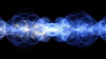 Poster - Delicate smoke spreading out, with swirling patterns against a plain dark background, offering room for text.