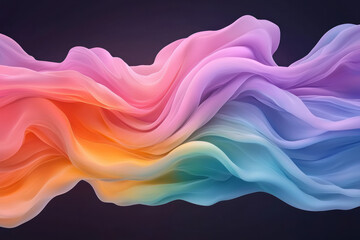 Poster - A radiant, tie-dye-like explosion of layered pigments in electric pink, aqua, and lime, swirling in