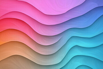 Poster - An abstract representation featuring undulating, jelly-like ridges, half in bold magenta, the other