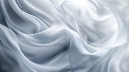 Poster - Light swirling smoke, expanding outward with soft curves, leaving ample space around for text.