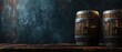 © MDZOHURUL - Groups old wooden barrel for champagne, wine, whiskey, rum, beer, with steel ring on white background.