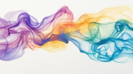 Poster - Soft, swirling smoke, spreading outward and creating a misty ambiance, leaving ample room for text.