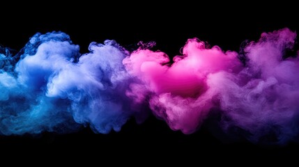 Poster - Vapor-like smoke spreading in a thin layer across the scene, perfect for adding creative copy or designs.