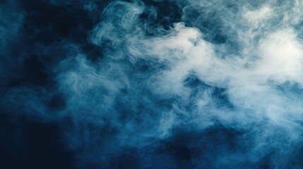 Poster - Whisps of smoke moving in different directions, creating a mysterious atmosphere with open space for text.