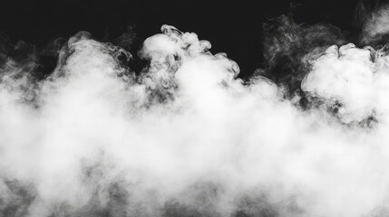 Poster - White vapor smoke rising and diffusing outwards, leaving a large area for creative elements or copy.