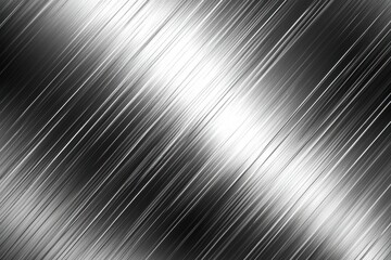 Poster - Abstract metallic background with diagonal lines and a bright center highlight, creating a modern, industrial, and sleek design with a sense of movement and energy.