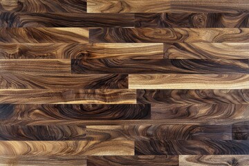 Poster - A close-up of beautifully crafted wooden floorboards displaying natural wood grain, rich texture, and a warm, inviting rustic aesthetic, perfect for backgrounds