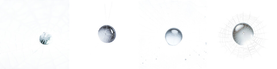 Poster - Monochrome Geometric Spheres in Minimalist Abstract Composition   Futuristic and Sophisticated Digital 3D Render with Clean Elegant and Contemporary Design