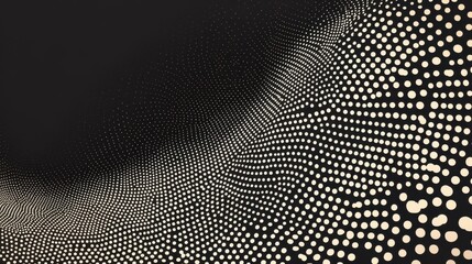 Poster - Abstract halftone dots. Vector illustration . Minimal geometric background. Halftone dots pattern.