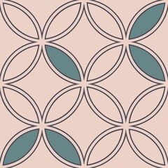 Poster - Seamless patterns. Fabric pattern. Geometric abstract shapes in pastel colors. textile, Tile 