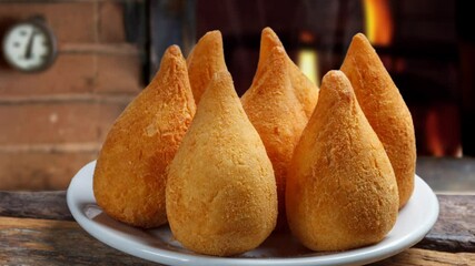 Wall Mural - Brazilian Snack, coxinha e galinha